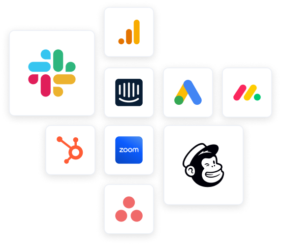 Integration partners and connected platform logos